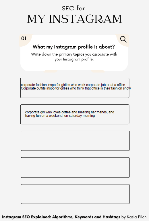 SEO for my instagram gabijasaniukaite - image 1 - student project