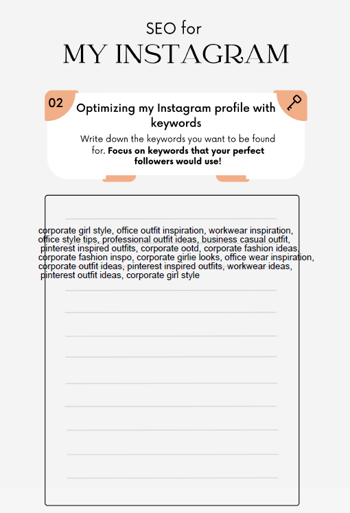 SEO for my instagram gabijasaniukaite - image 2 - student project
