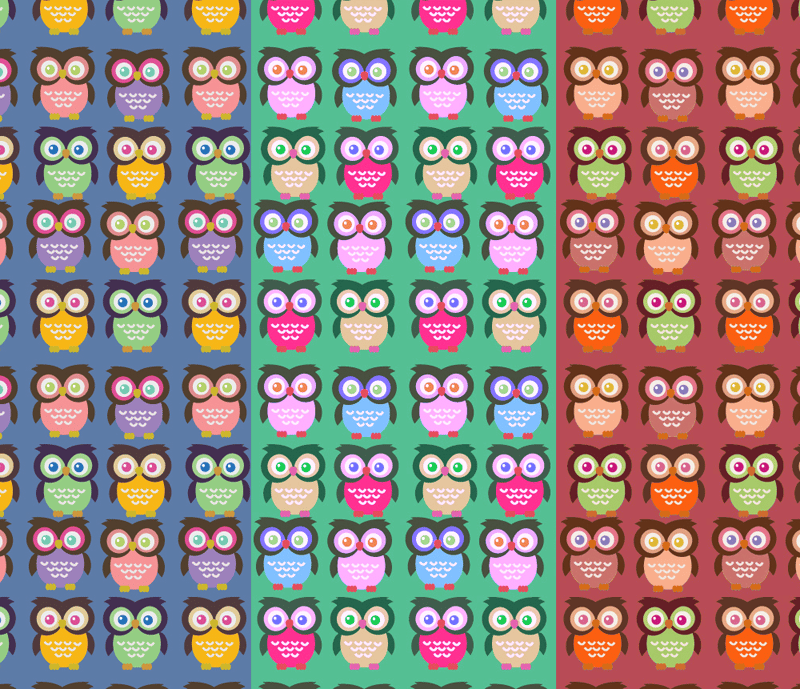 Adobe Illustrator: How to Make Seamless Owl Pattern - image 4 - student project