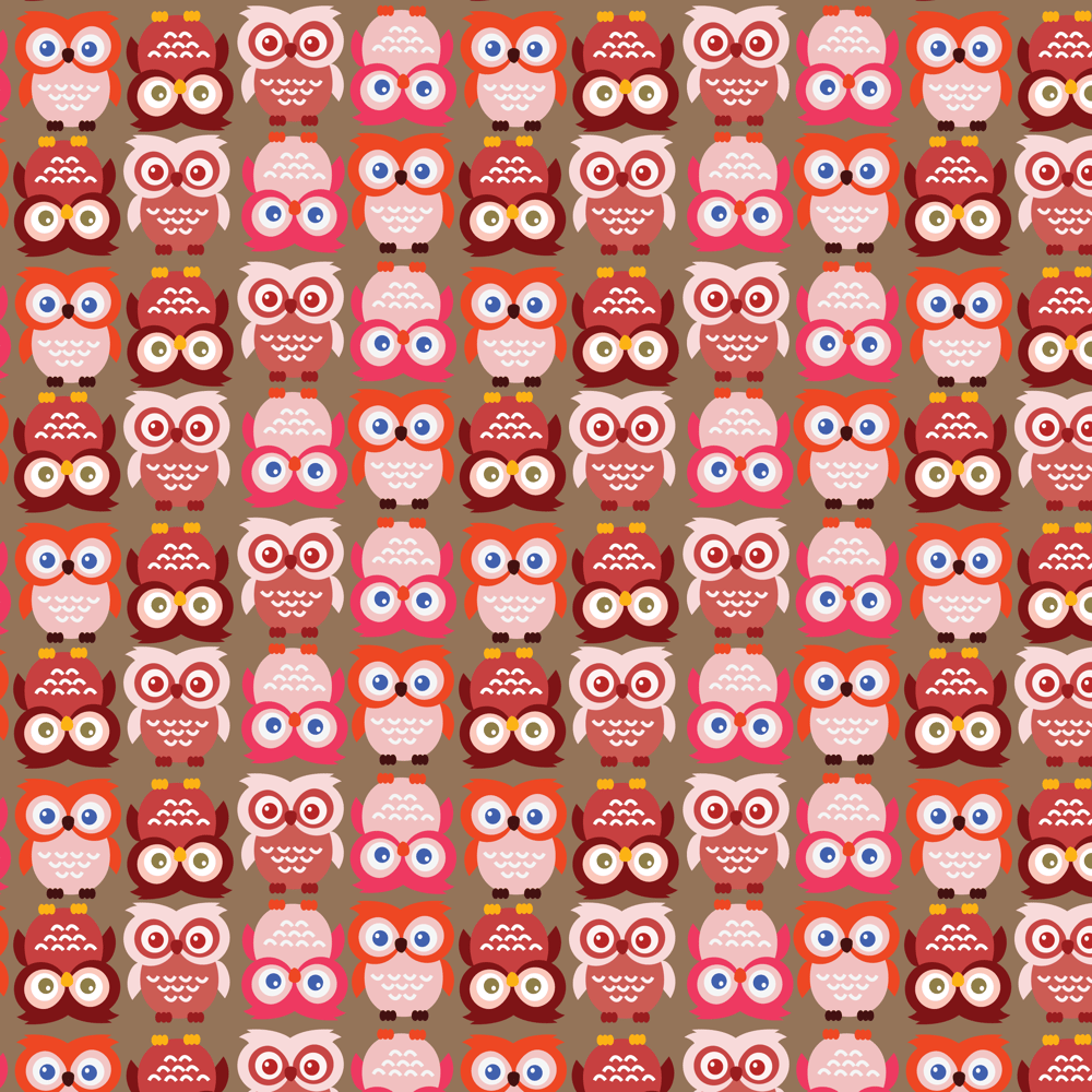Adobe Illustrator: How to Make Seamless Owl Pattern - image 7 - student project