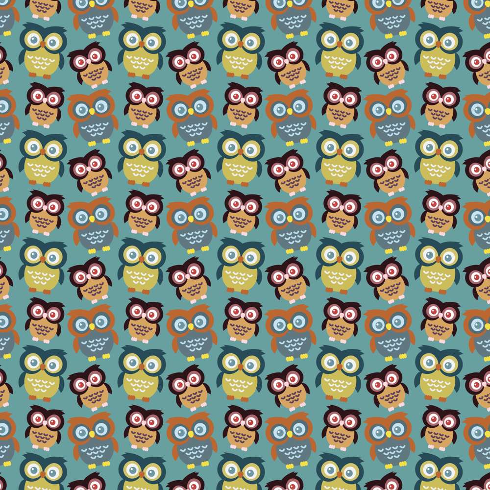 Adobe Illustrator: How to Make Seamless Owl Pattern - image 5 - student project