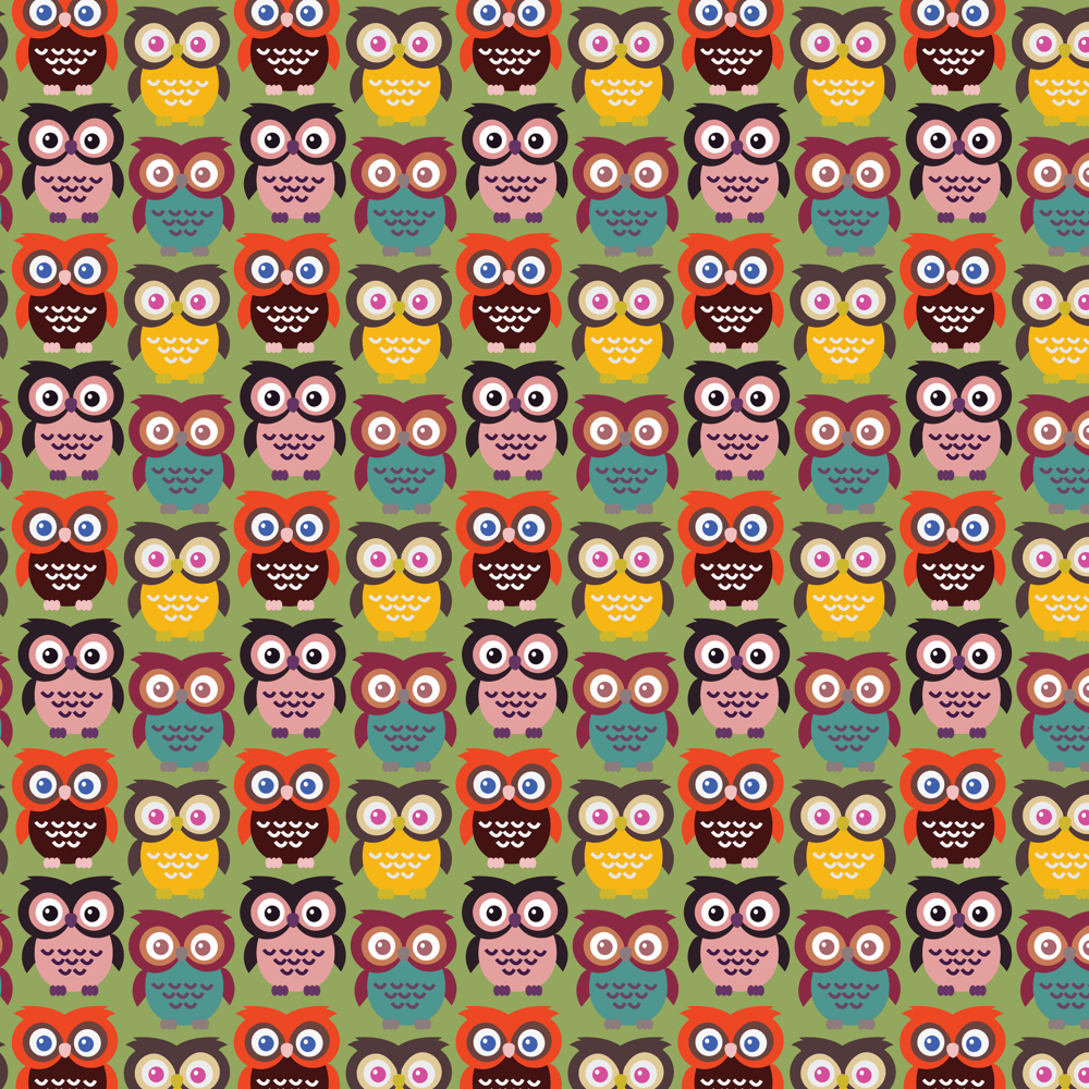 Adobe Illustrator: How to Make Seamless Owl Pattern - image 6 - student project