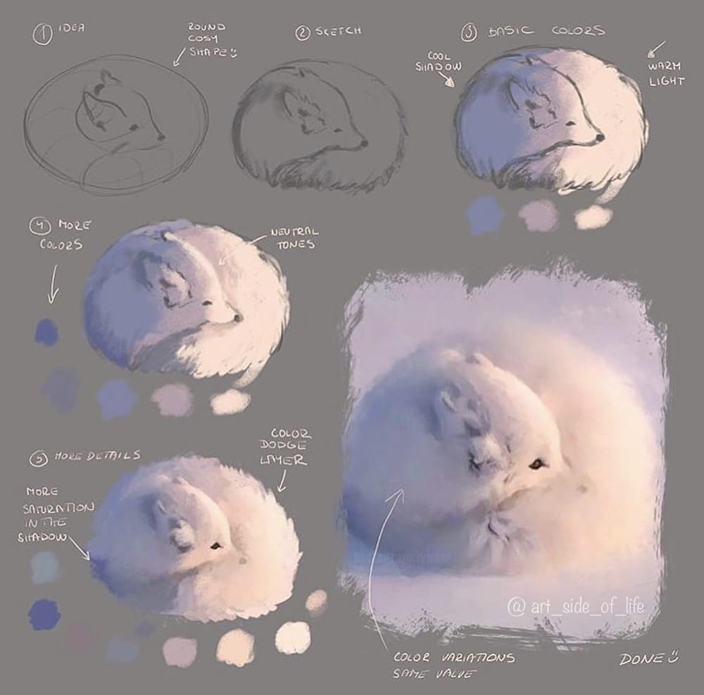 Color & Light practice: Moods, materials - image 2 - student project