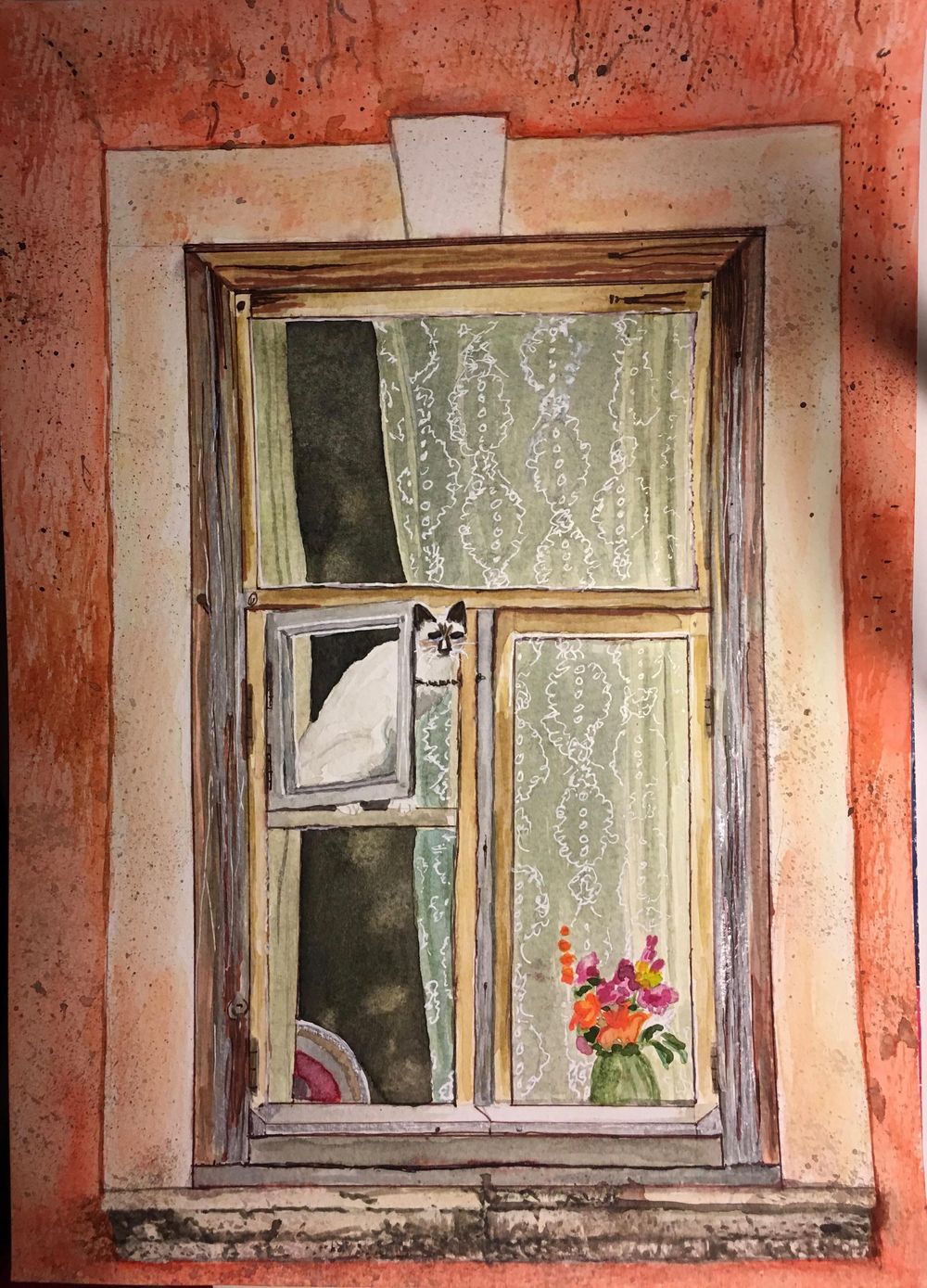 Luminous Objects and Brickwork in Watercolor - image 3 - student project