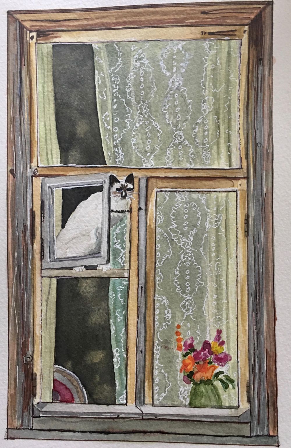 Luminous Objects and Brickwork in Watercolor - image 2 - student project