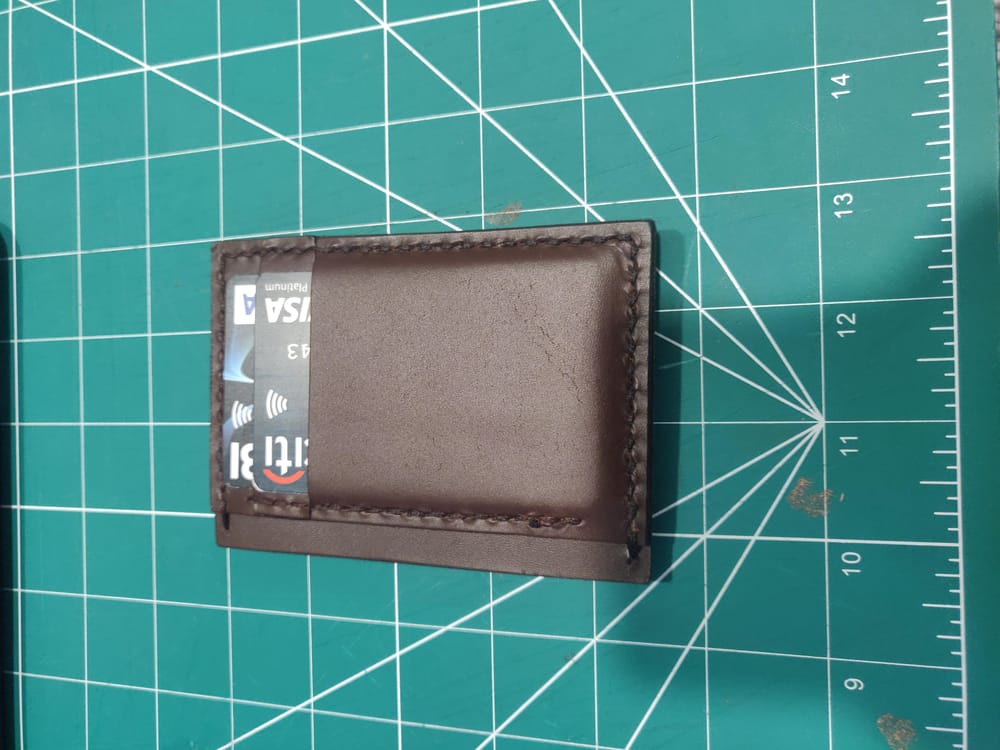 Slim Leather Wallet - image 3 - student project