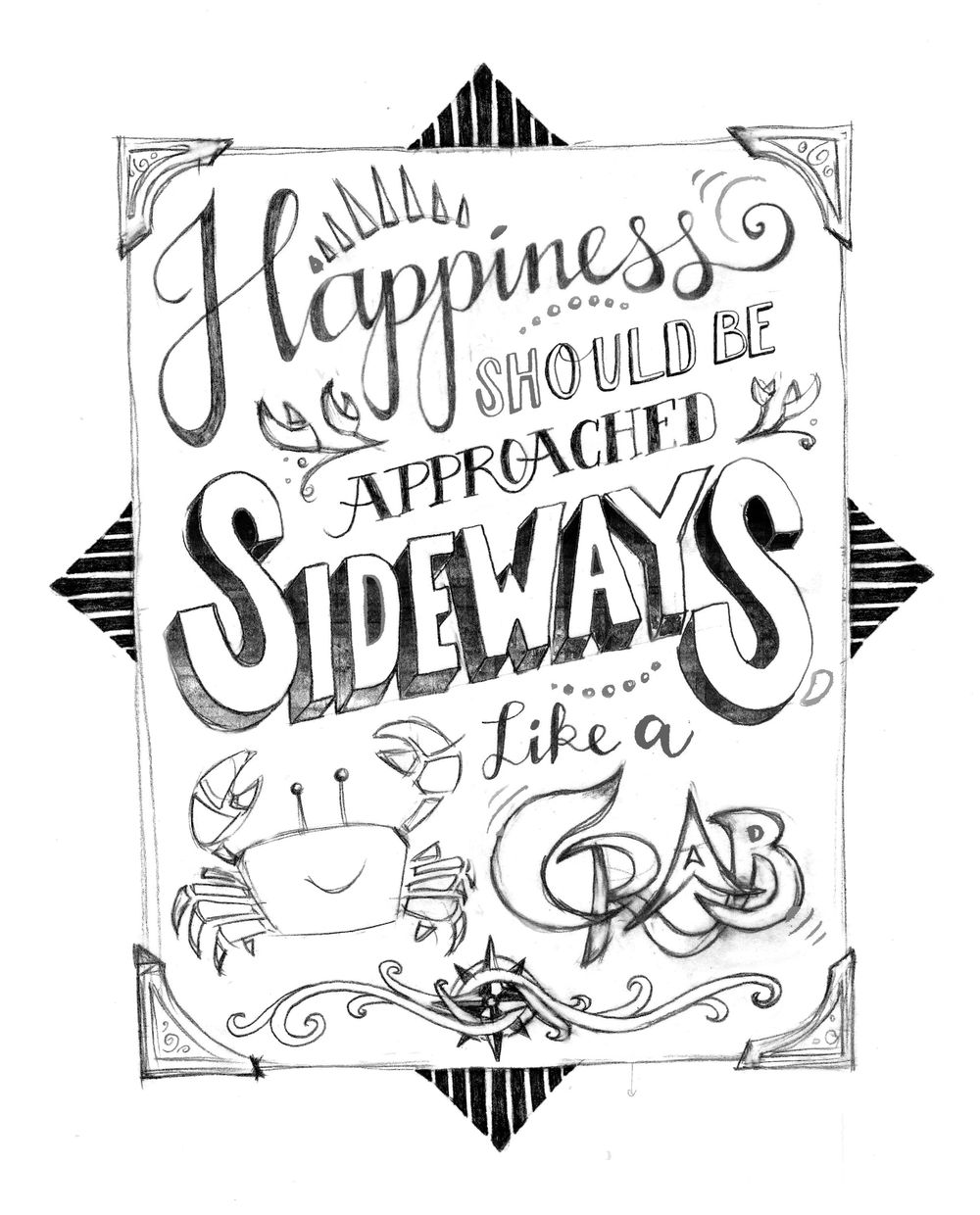 Happiness should be approached sideways, like a crab. - image 9 - student project