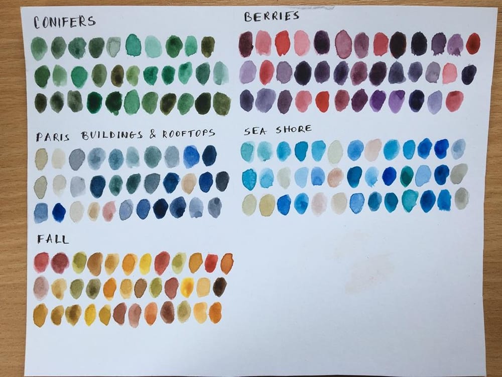 Watercolor Mixing - image 5 - student project