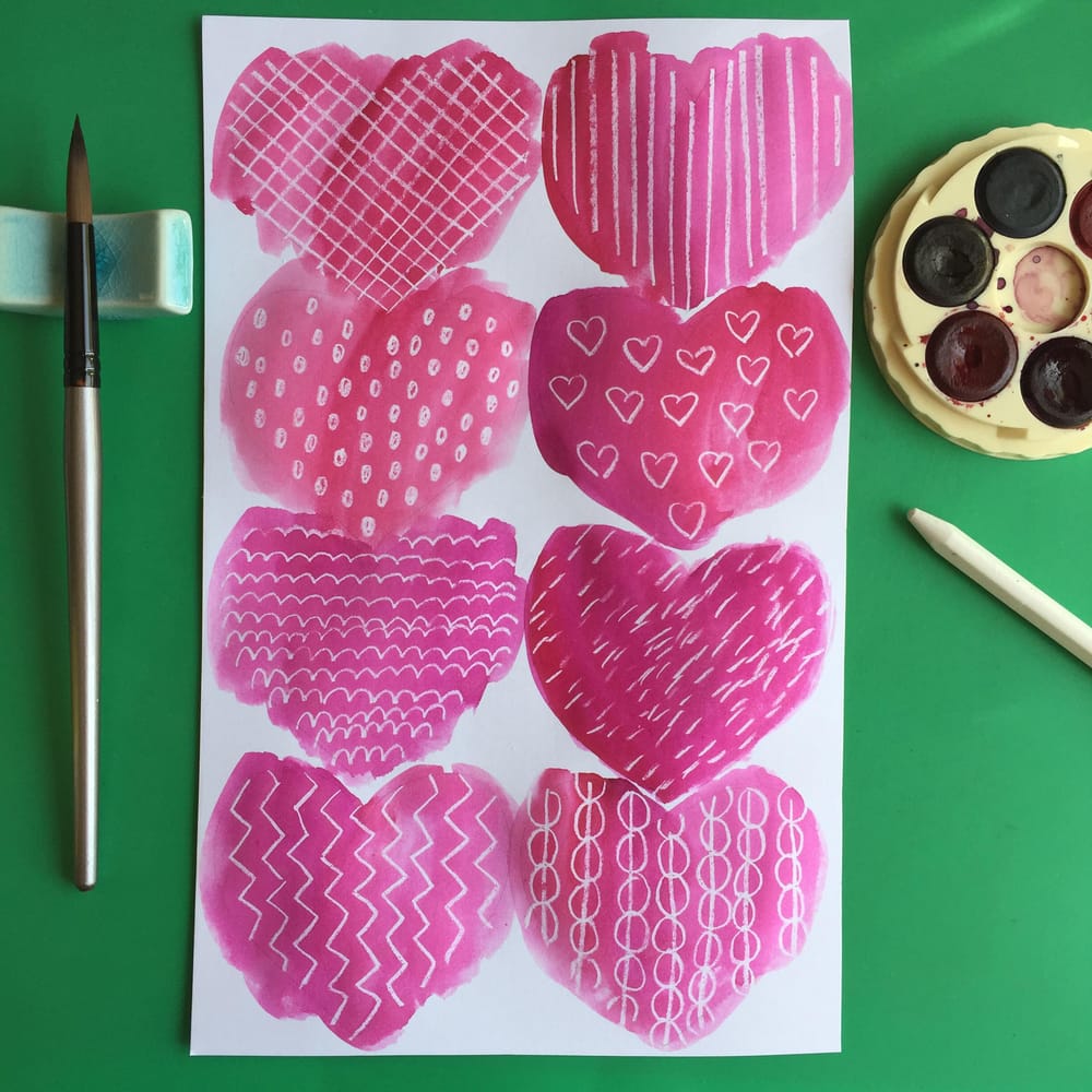 Watercolour Heart Strings - image 1 - student project