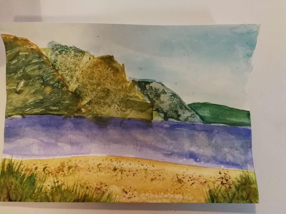Watercolor Nature Beach - image 2 - student project