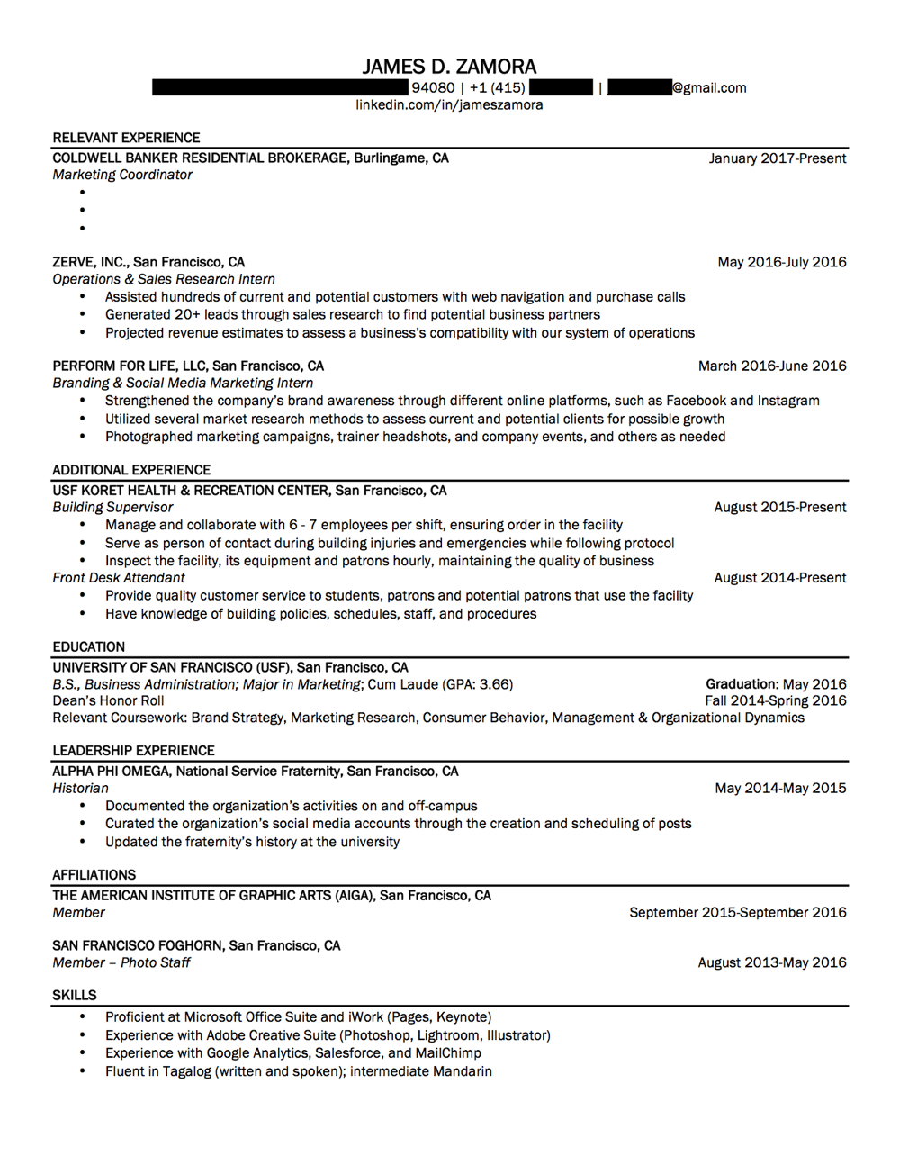 Resume Redesign - image 1 - student project