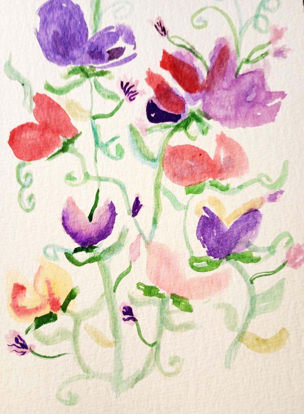 Easy and Bright Watercolor Flowers - image 3 - student project