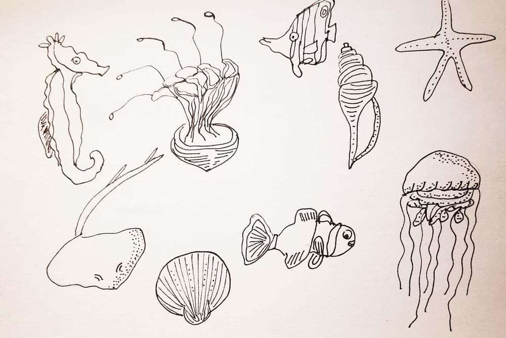 Jelly fish in ink - image 1 - student project