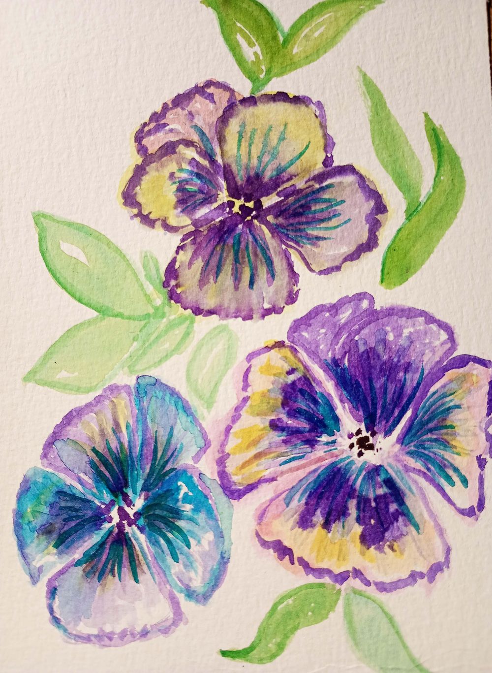 Easy and Bright Watercolor Flowers - image 1 - student project