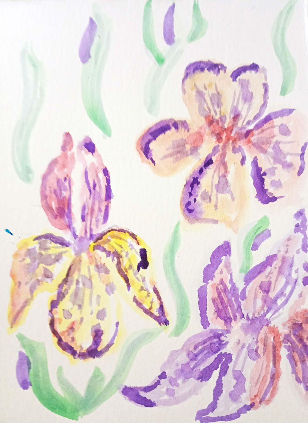 Easy and Bright Watercolor Flowers - image 2 - student project