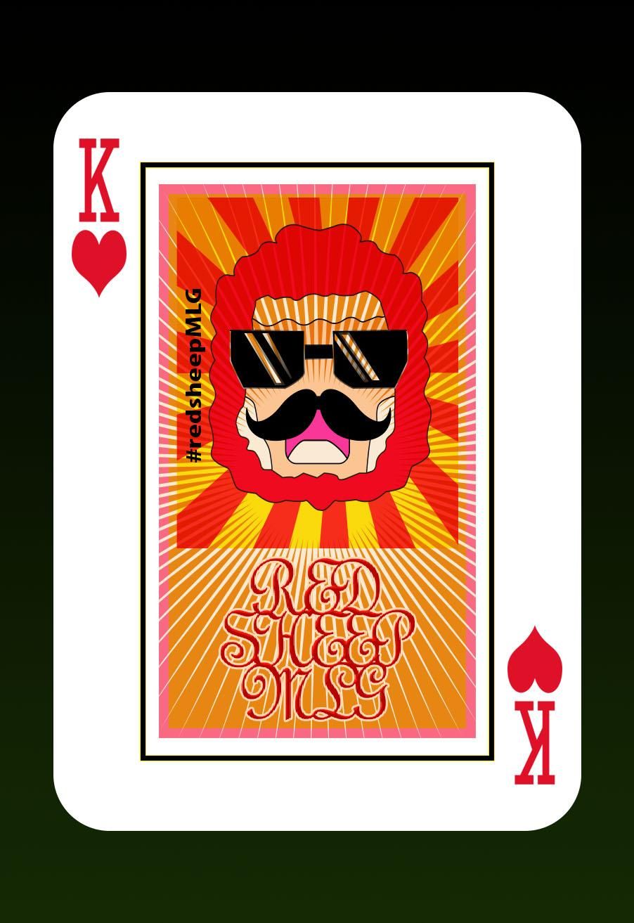 Red Sheep card - image 2 - student project