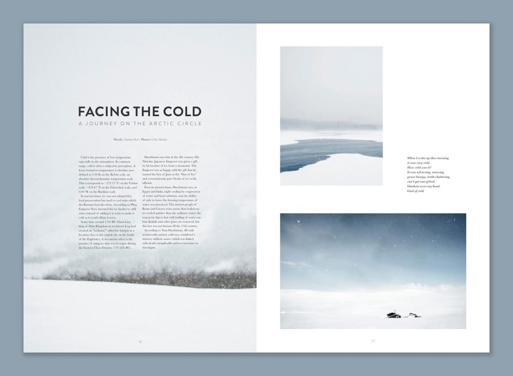 My very first magazine layout for print! - image 1 - student project