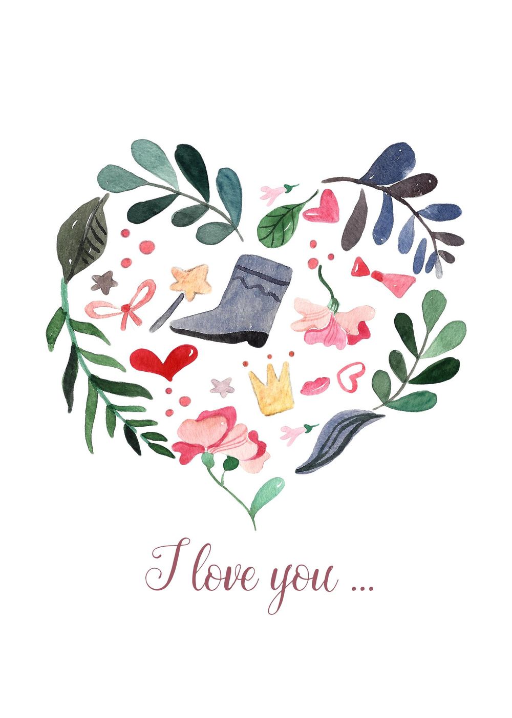 WITH LOVE... Greetings cards and Pillows - image 6 - student project