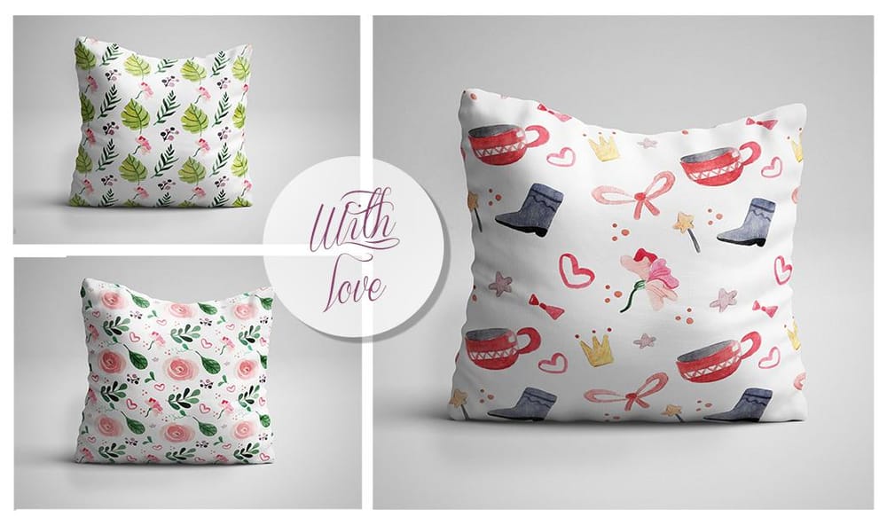 WITH LOVE... Greetings cards and Pillows - image 7 - student project