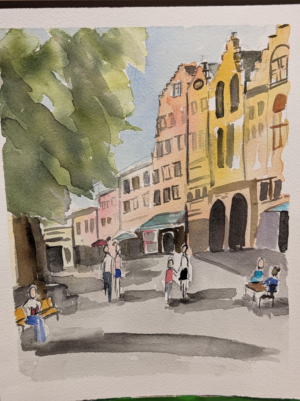 urban landscape sketch/paint - image 2 - student project