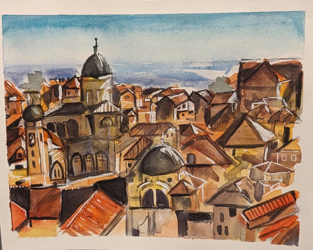 urban landscape sketch/paint - image 4 - student project