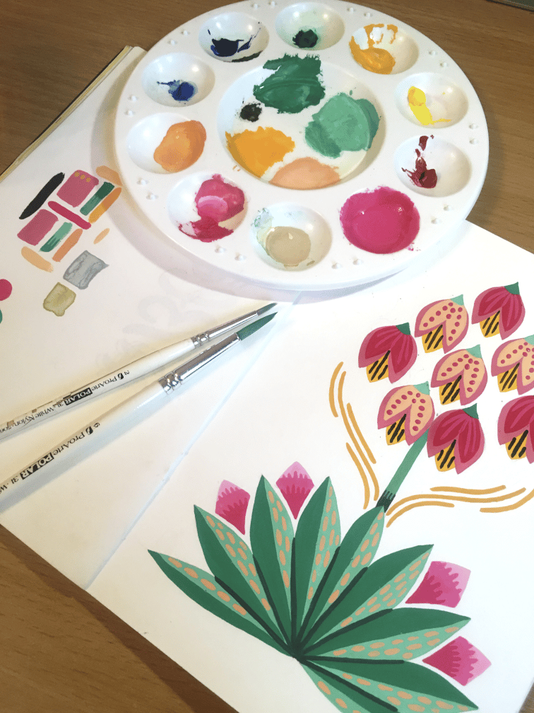 Folksy Flowers - image 2 - student project