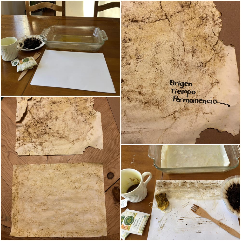 My own aged paper - image 1 - student project