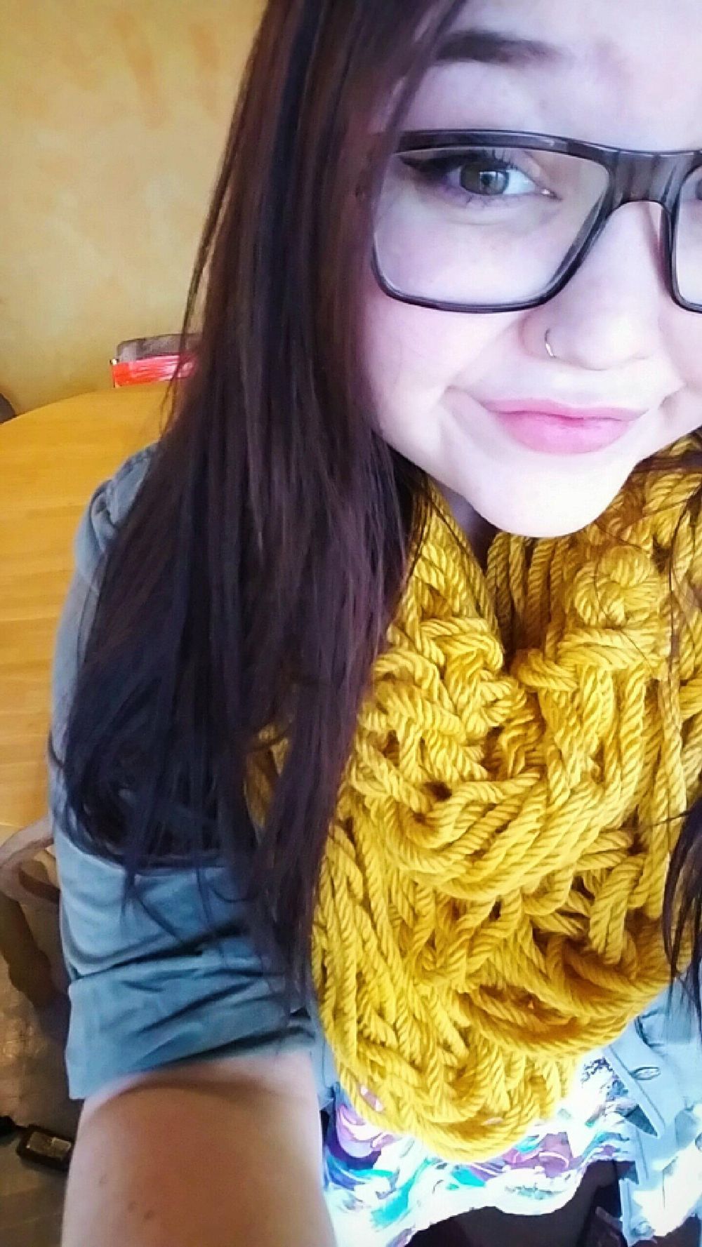 Mustard Yellow Cowl - image 1 - student project