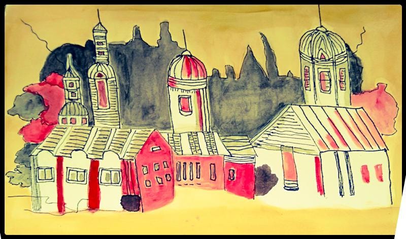 Easy watercolor sketch painting - image 1 - student project