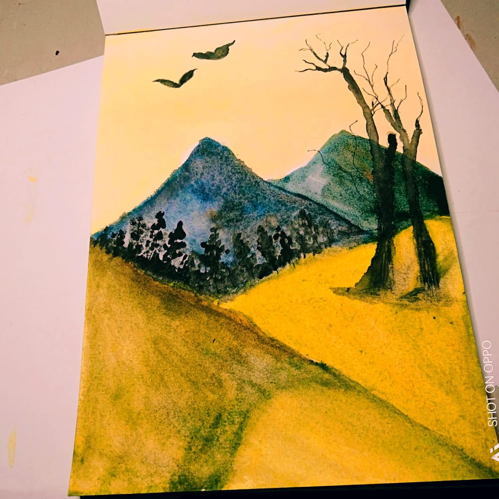 Painting an evening sky - image 1 - student project