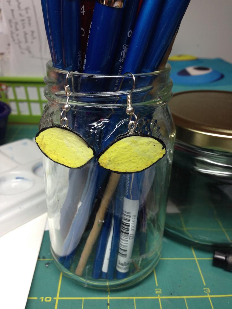 Paper Earrings - image 2 - student project