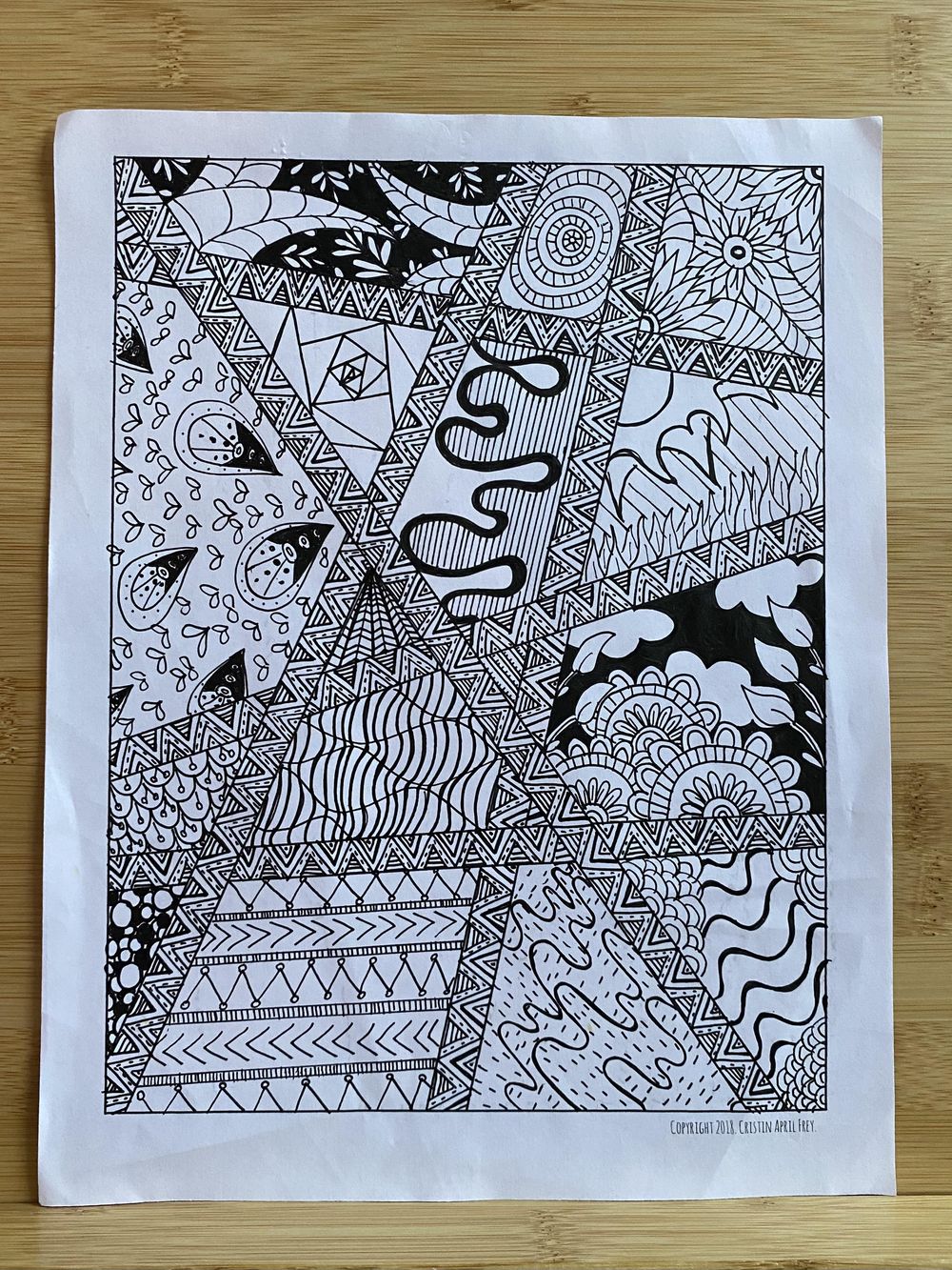 Doodling worksheets Skillshare Student Project