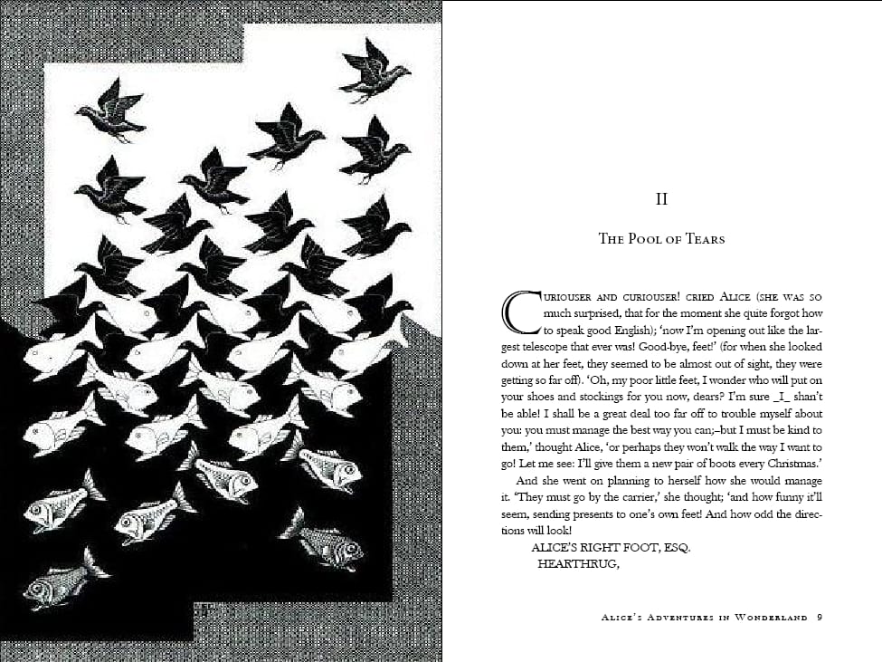 Alice in Wonderland (with illustrations by M.C. Escher) - image 4 - student project