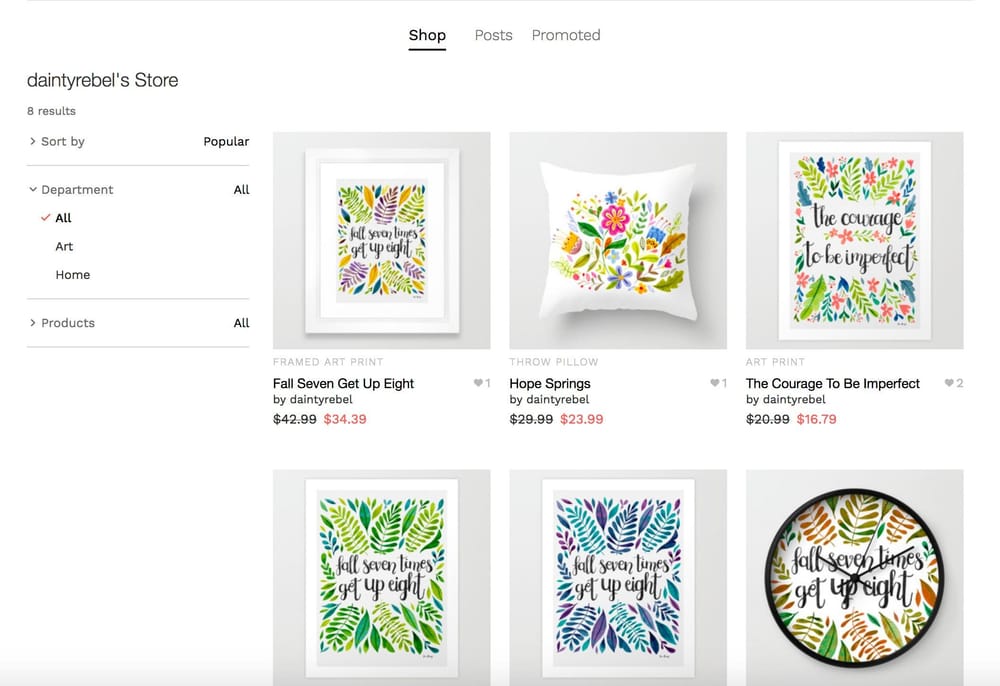 Dainty Rebel's S6 Shop - image 1 - student project