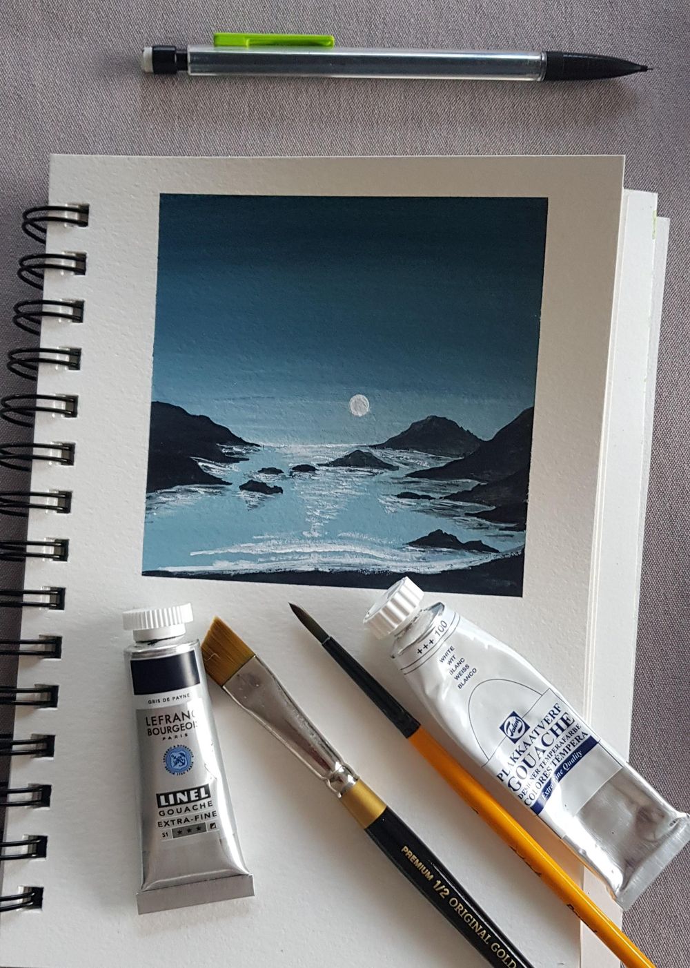 Coucher de soleil sur la plage - image 1 - student project