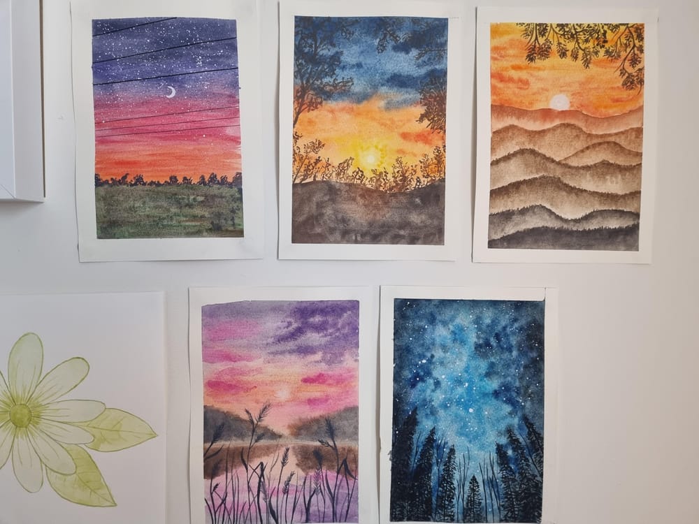 Watercolour Landscapes - image 1 - student project