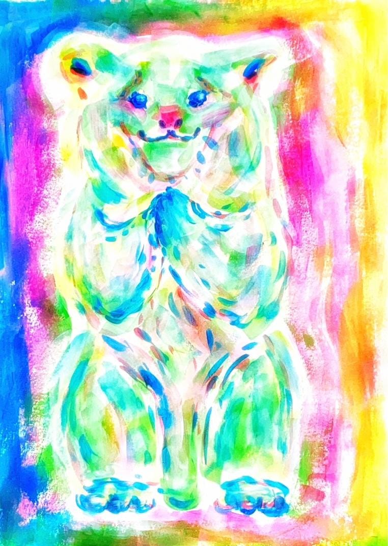 Acrylic only 7 Vibrant Colors Art - image 1 - student project