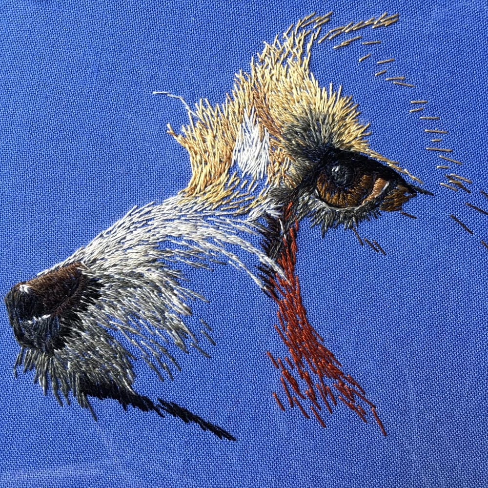 Painting with Thread -- a Terrier - image 1 - student project