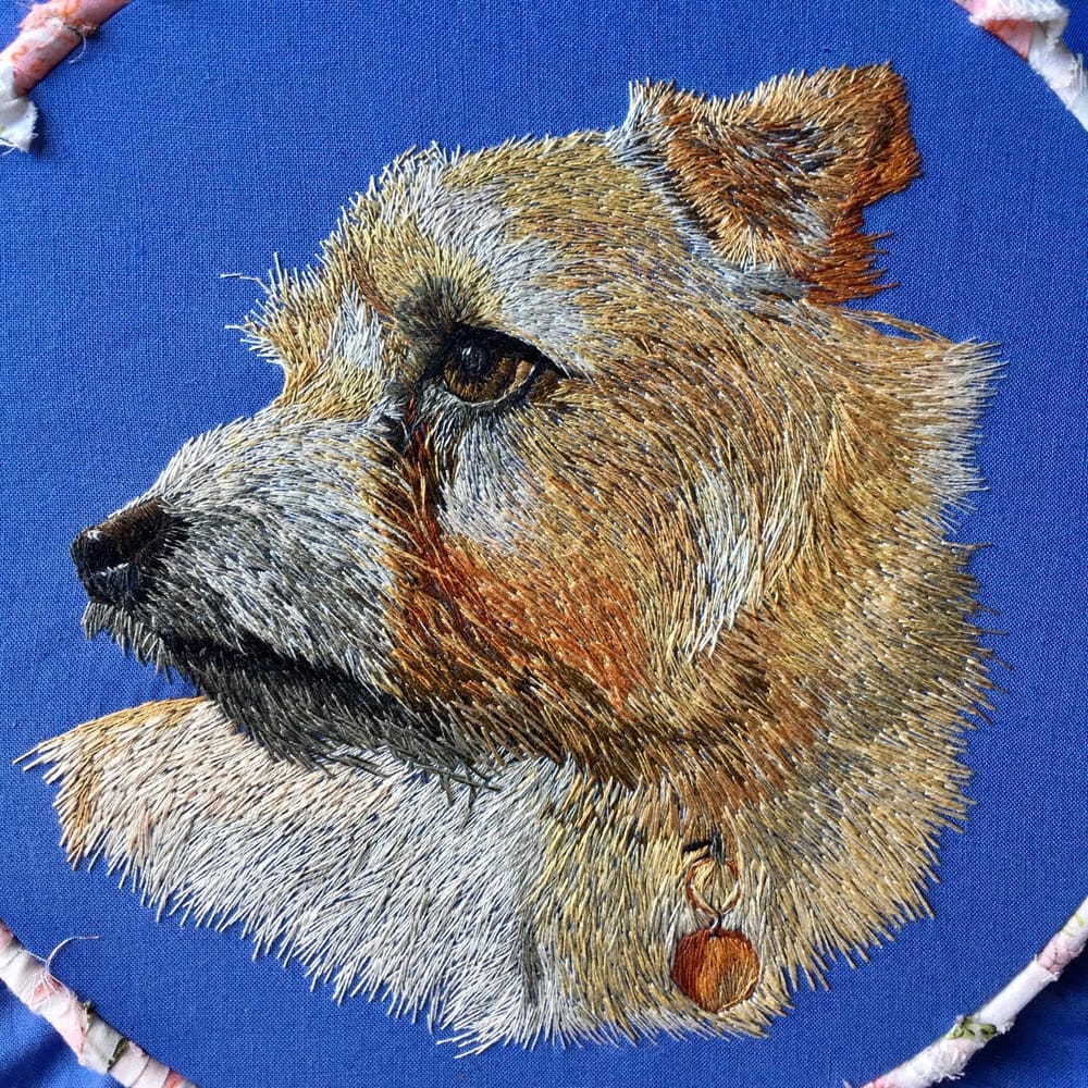 Painting with Thread -- a Terrier - image 4 - student project