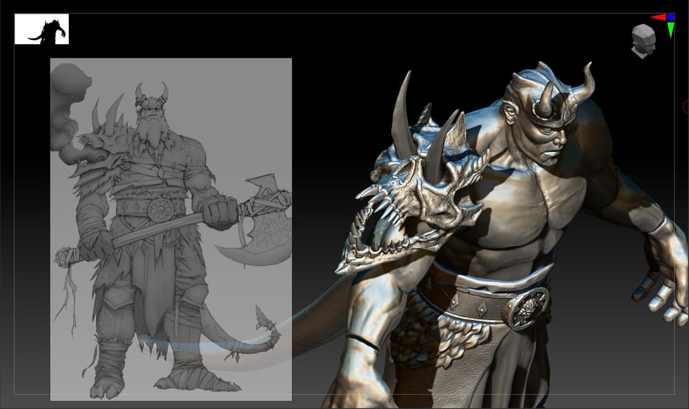 Thyros - Nextut's Advance Zbrush Character Creation Course - image 10 - student project