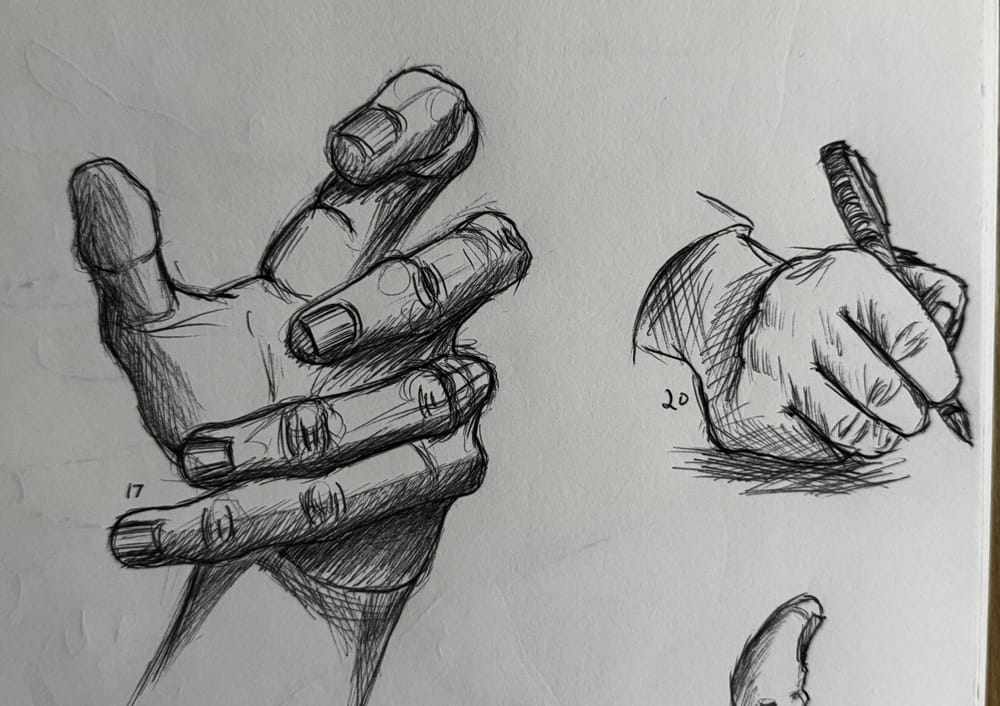 Hands with ballpoint - image 2 - student project