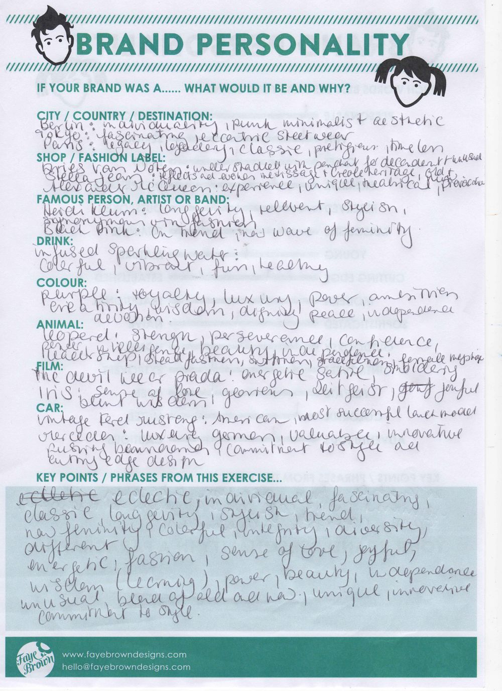 Cinthia James Brand Personality - image 1 - student project