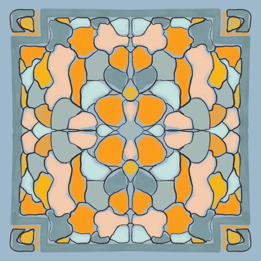 Symmetry Square Scarf-UPDated - image 1 - student project
