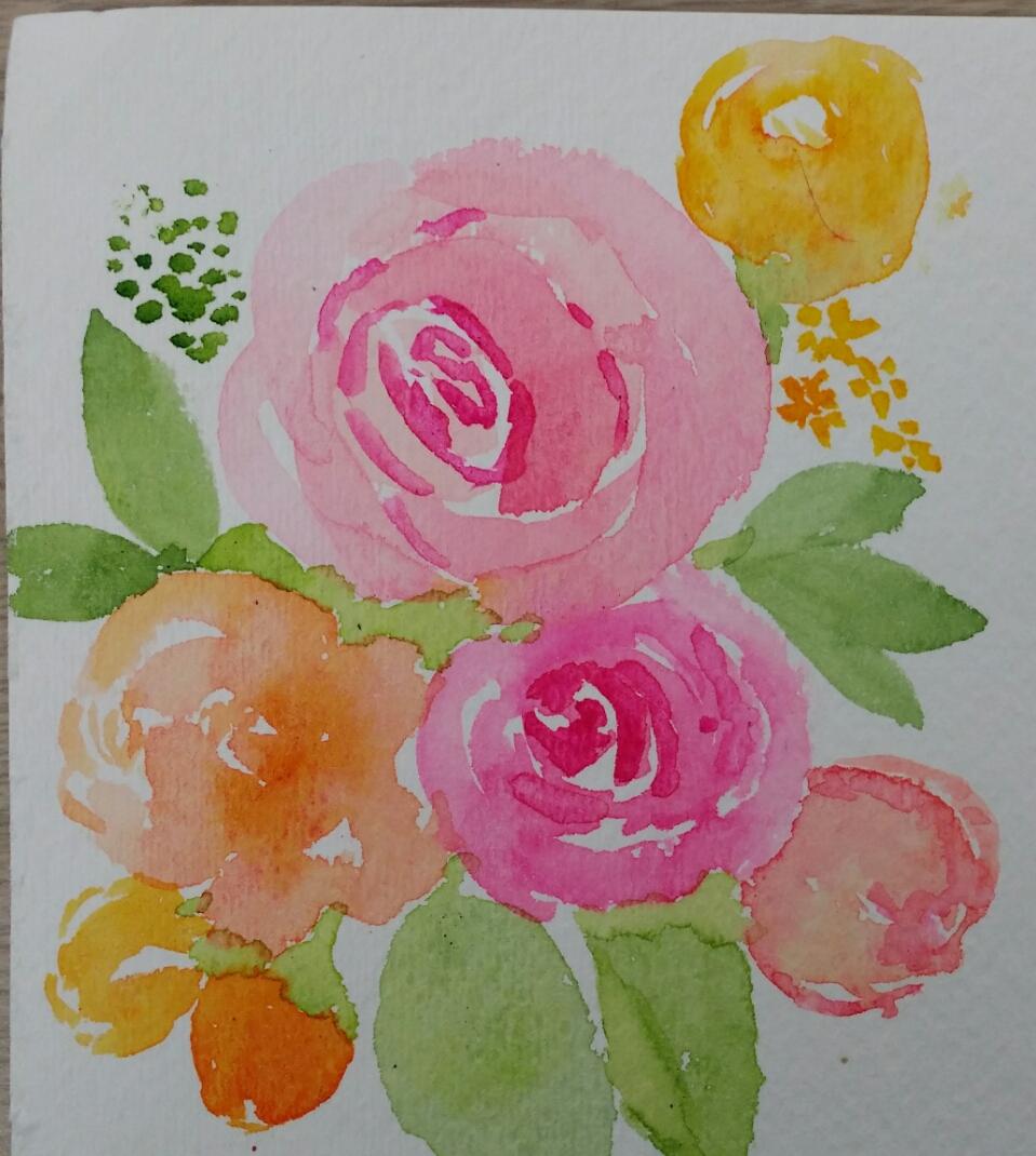 Olive Branch & Flowers - image 3 - student project