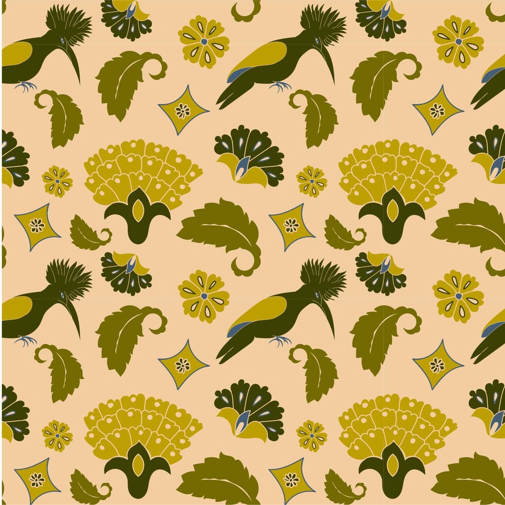 Modern Botanical Pattern - image 2 - student project
