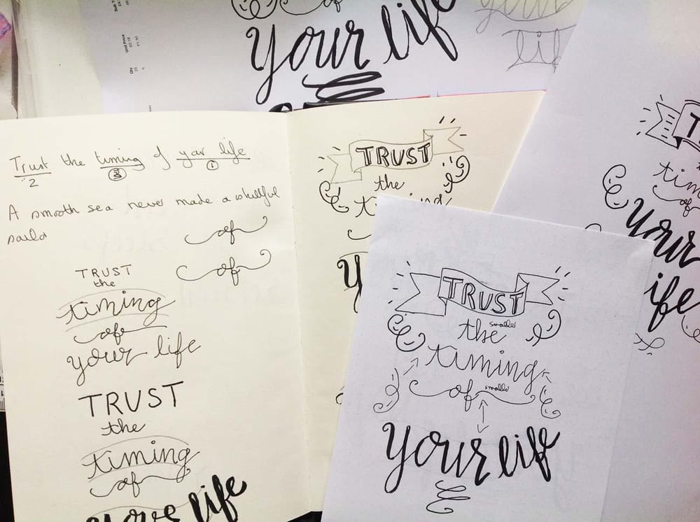 Lettering layout practise. | Skillshare Student Project
