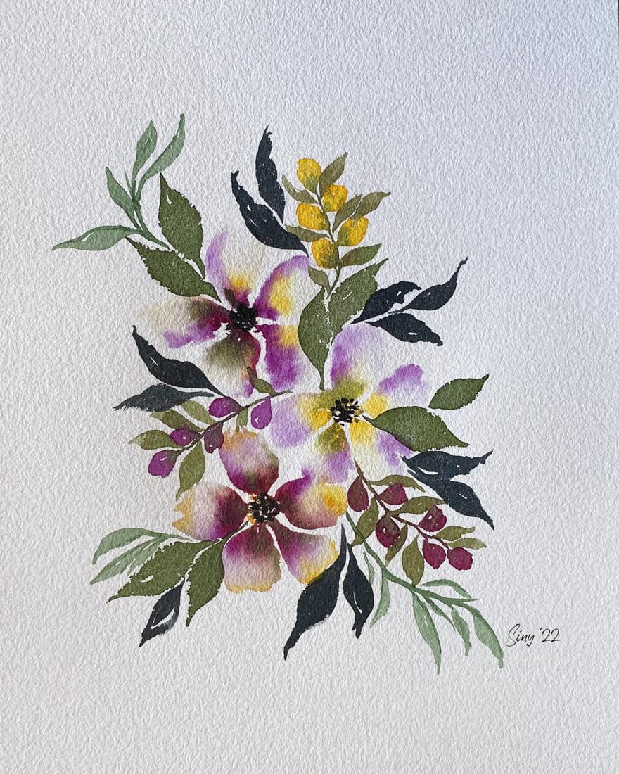 Loose Flower Arrangement Skillshare Student Project