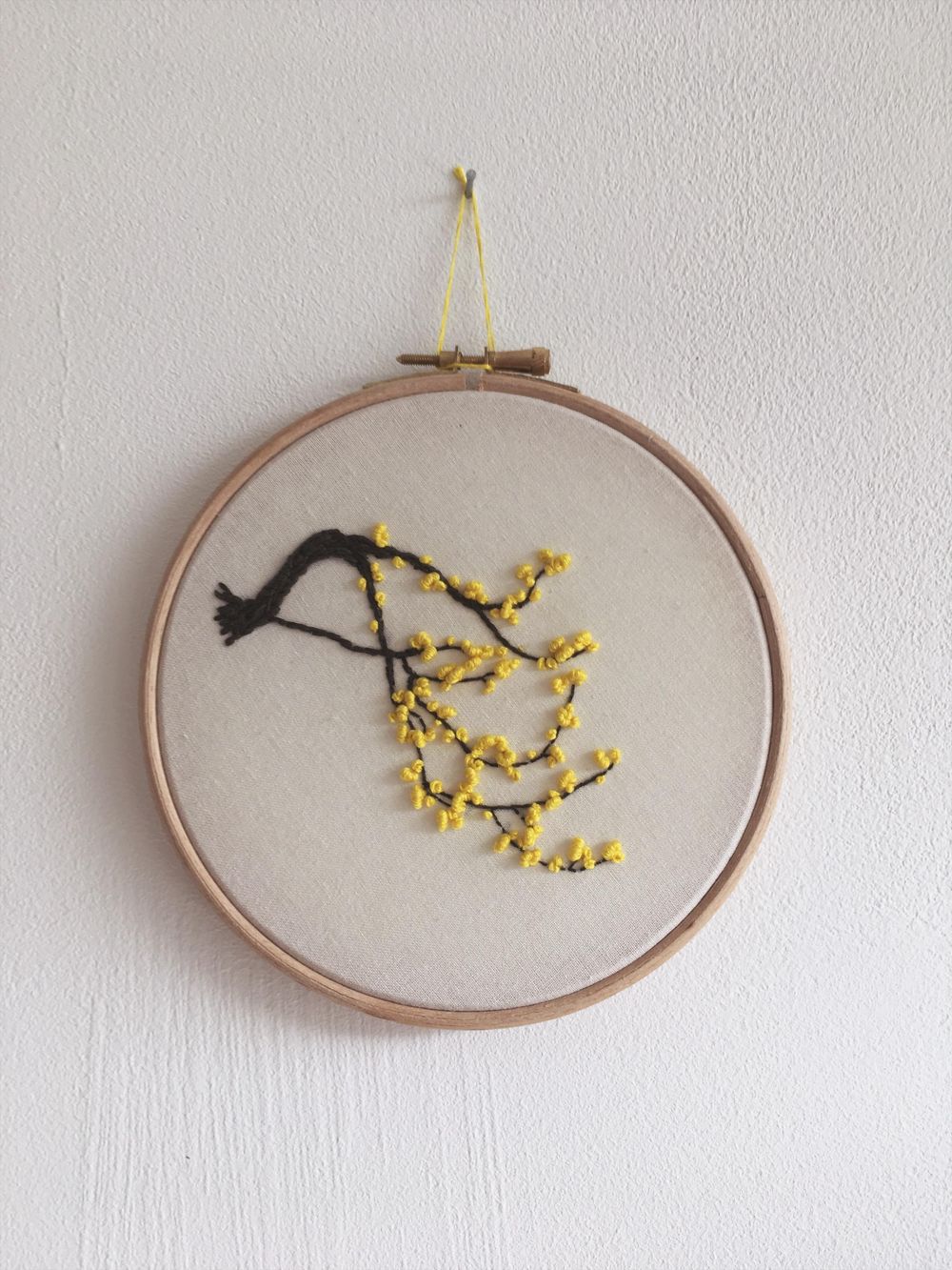 Blossom Embroidery Hoop Art - image 3 - student project