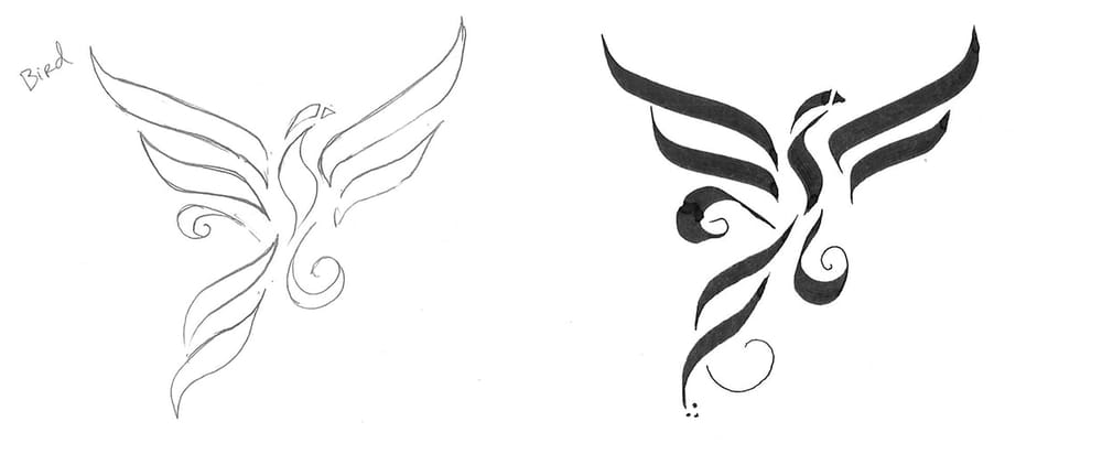 Great Gothic Boot Camp Challenge: Calligraphy Stroke Tatoo + Sketches and Exploration + Exercises - image 6 - student project