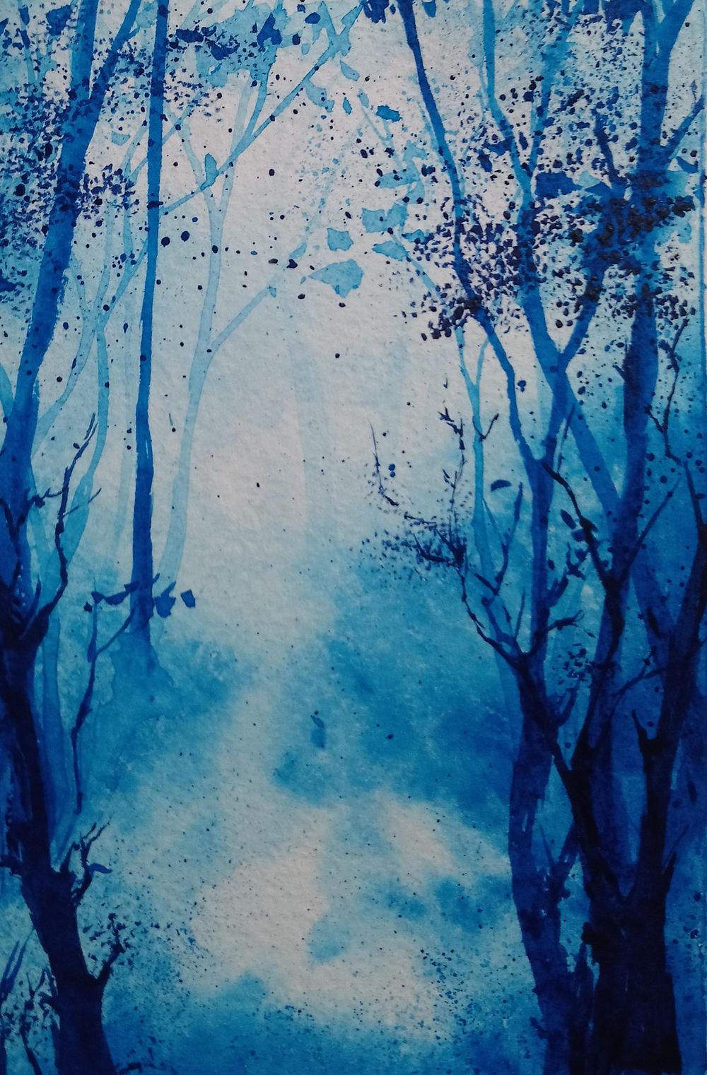 Monochrome paintings with Watercolor - Learn to paint using a single color - image 1 - student project